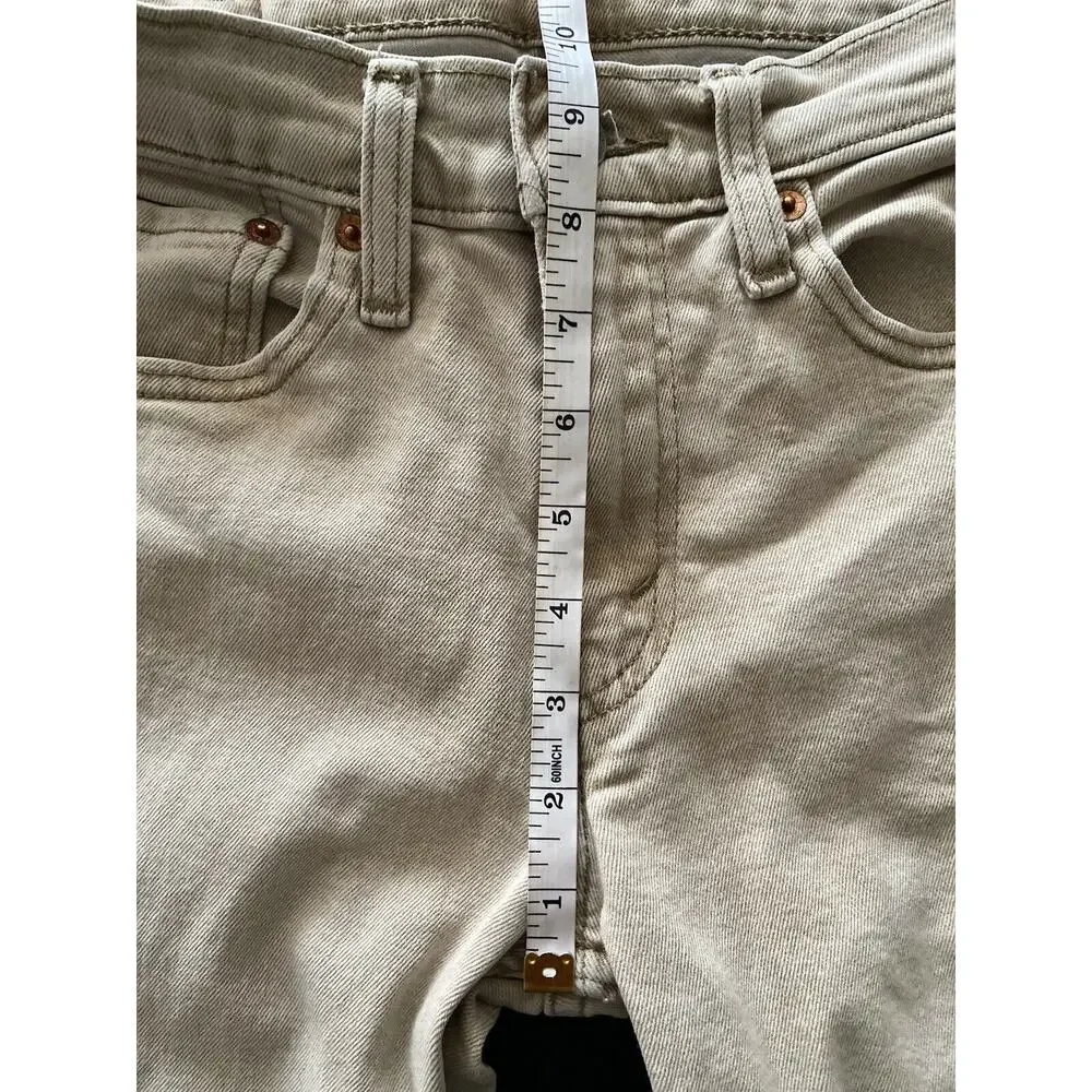 LEVI’S 511 Slim Fit Tan Denim Jeans sz 31x32 (actual 29x29)